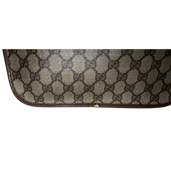 Gucci Vintage Brown GG Web Ophidia Supreme Classic Flap Crossbody Shoulder Bag - Picture 9 of 16